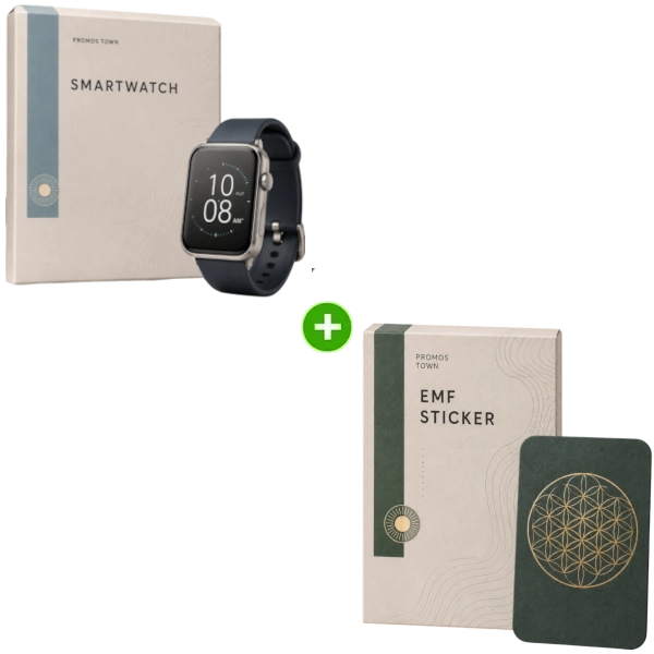 Promos Town 1 Smart Watch 67% OFF + 1 EMF Sticker